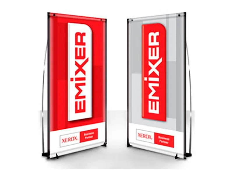 Emixer roll-up banners for the Xerox partnership