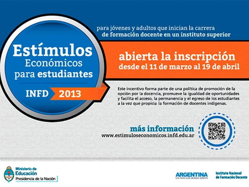 INFD Estímulos Económicos campaign poster